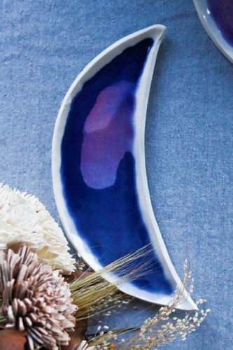 Crescent Moon Plate | White Lotus Pottery