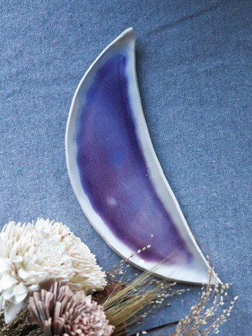 Crescent Moon Plate | White Lotus Pottery
