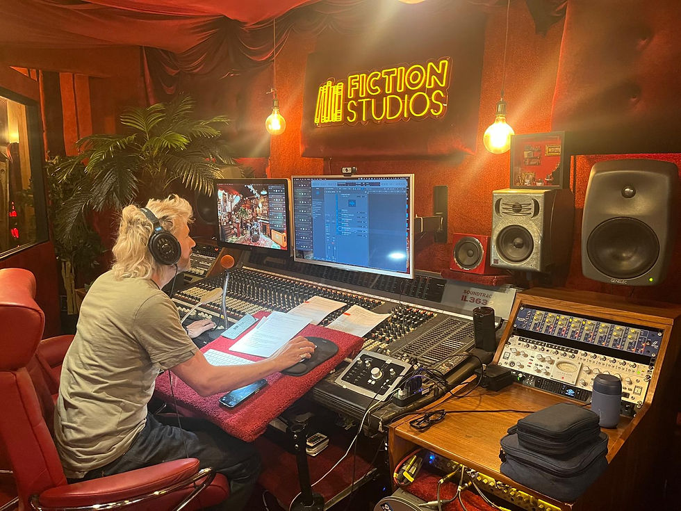 Nathan recording the show