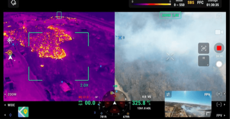 Fire Thermal Side-by-Side