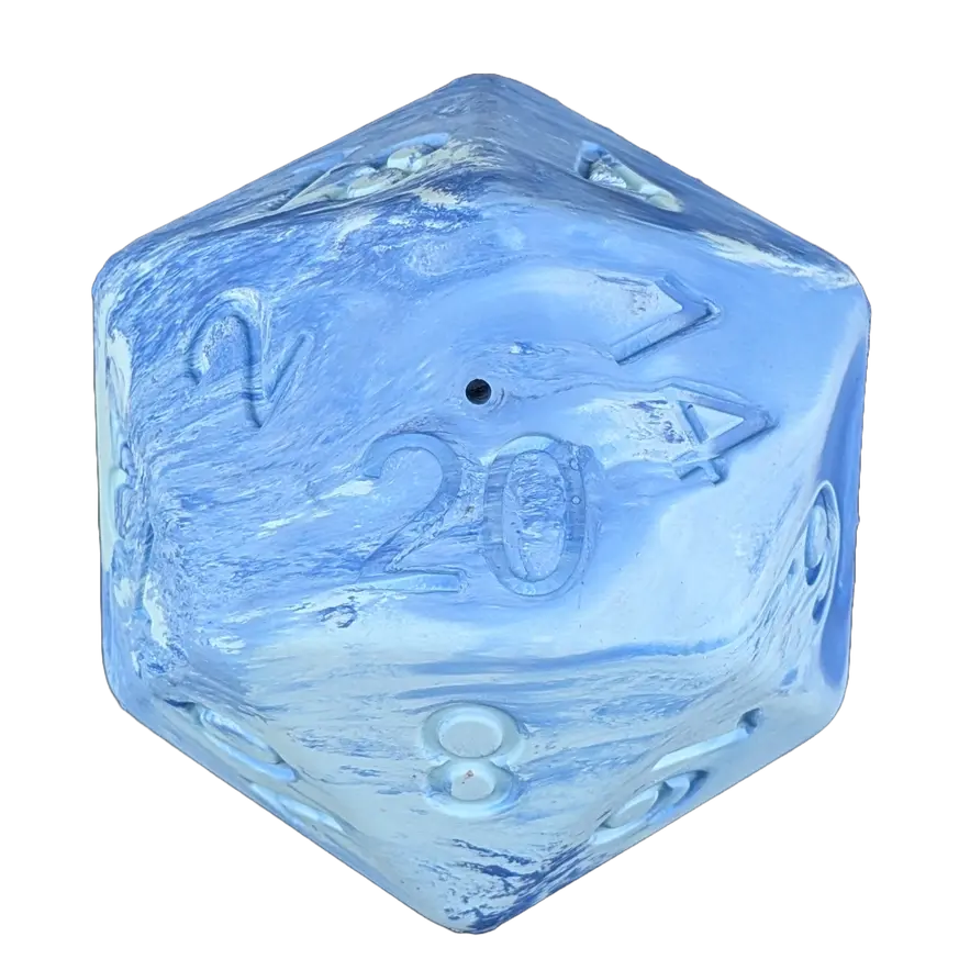 Thumbnail: D20 Dog Treat Dispenser Toy by Pawlymorph