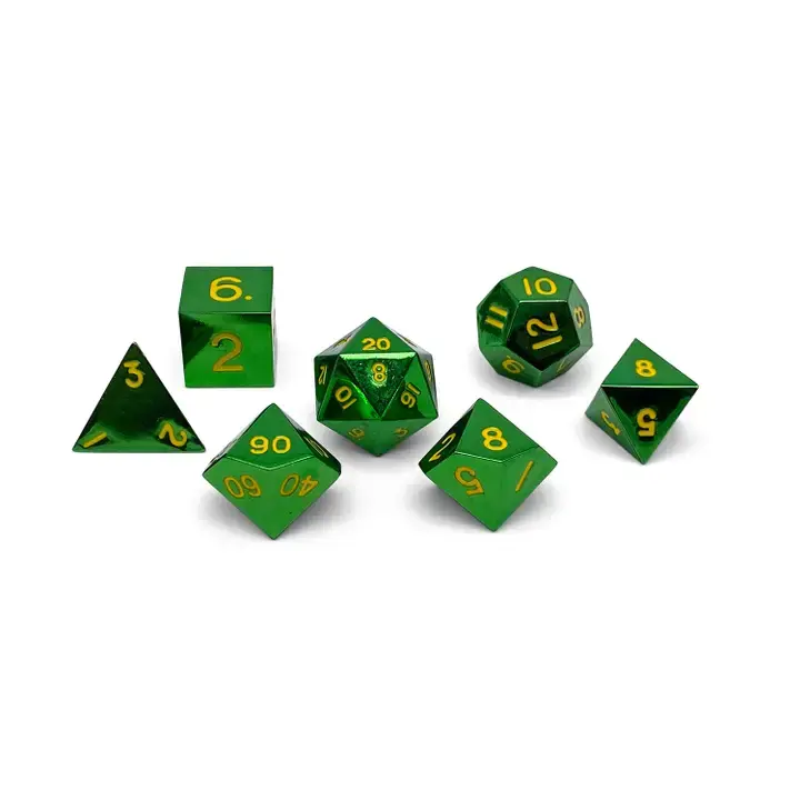 Thumbnail: 7 Piece RPG Set Metal Dice - Norse Foundry