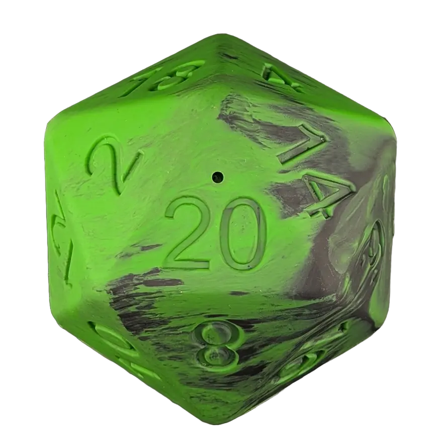 Thumbnail: D20 Dog Treat Dispenser Toy by Pawlymorph