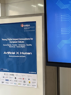 WSA Poster with Artificial x Human theme