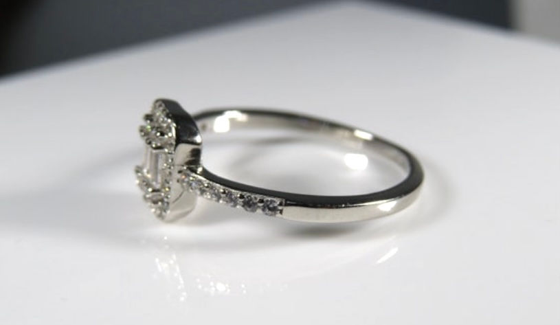 Thumbnail: Sterling Silver square Ring