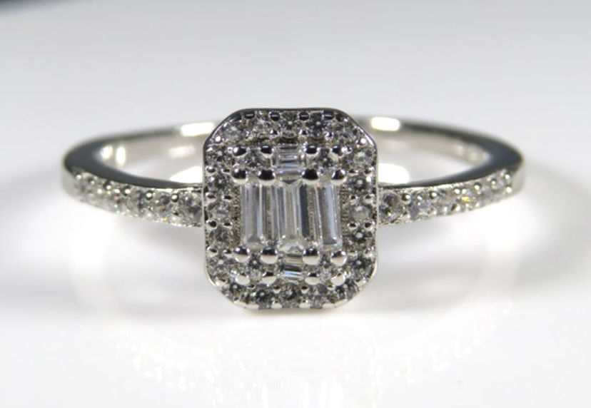 Thumbnail: Sterling Silver square Ring