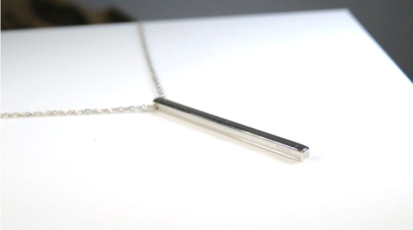 Thumbnail: Sterling silver Bar pendant 
