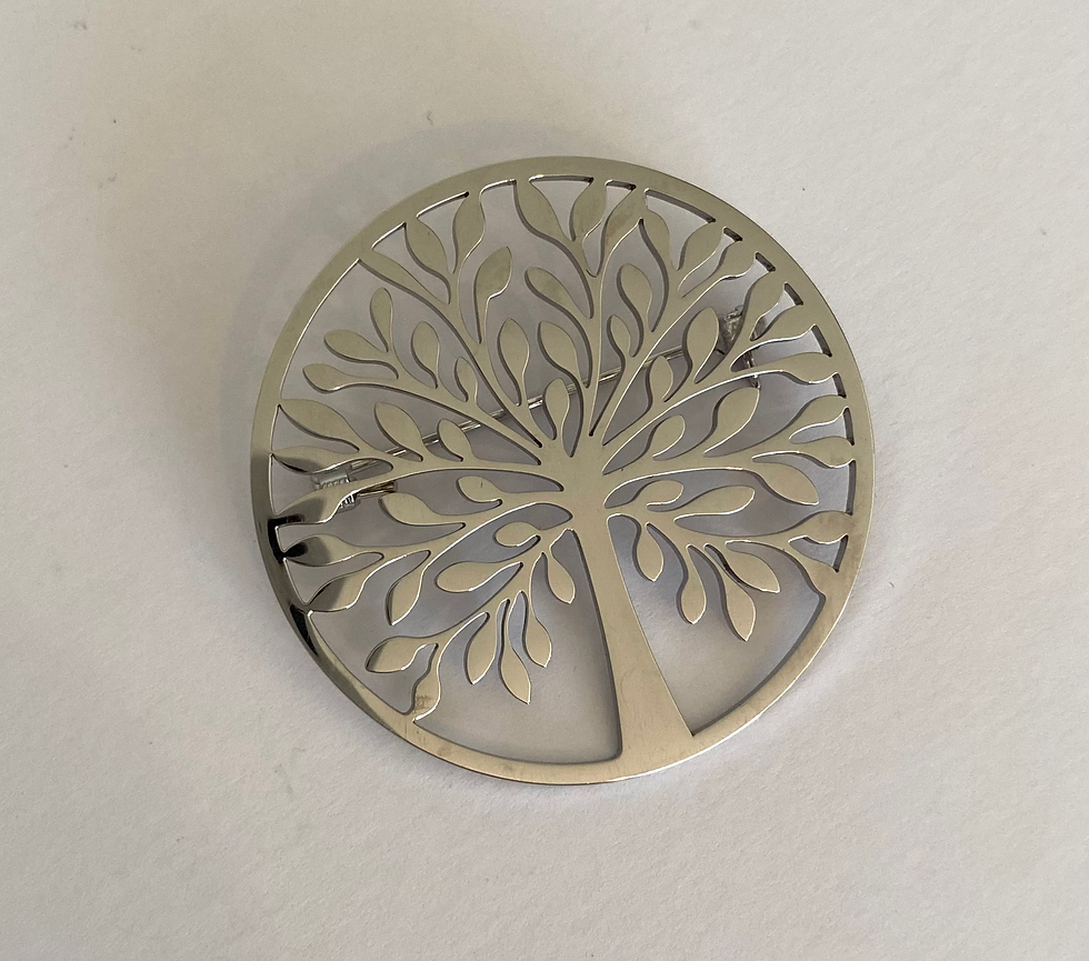 Thumbnail: Stainless steel contemporary brooch 