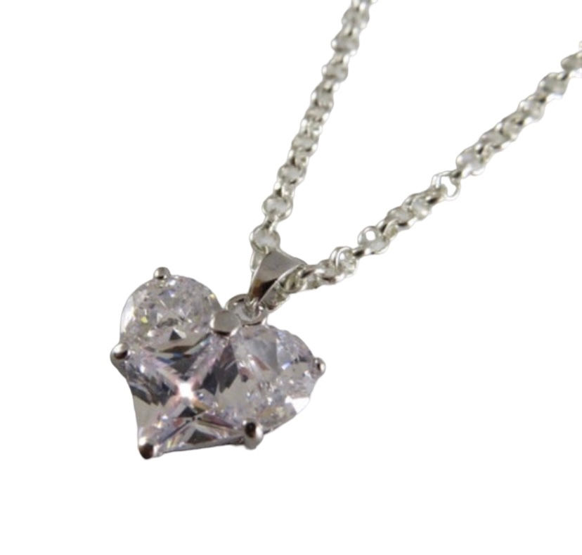 Thumbnail: Cubic Zirconia Heart Pendant