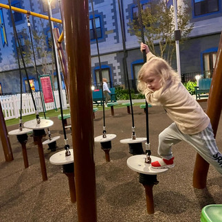 Castle playground at LEGOLAND Castle Hotel in Carlsbad, California.