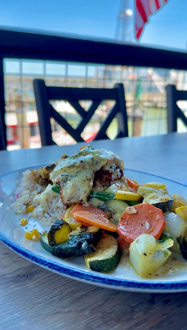 Lunch Broiled Stuffed Fish of the Day.