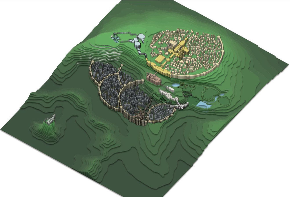 Mini 3D Map of Lordran (Dark Souls)