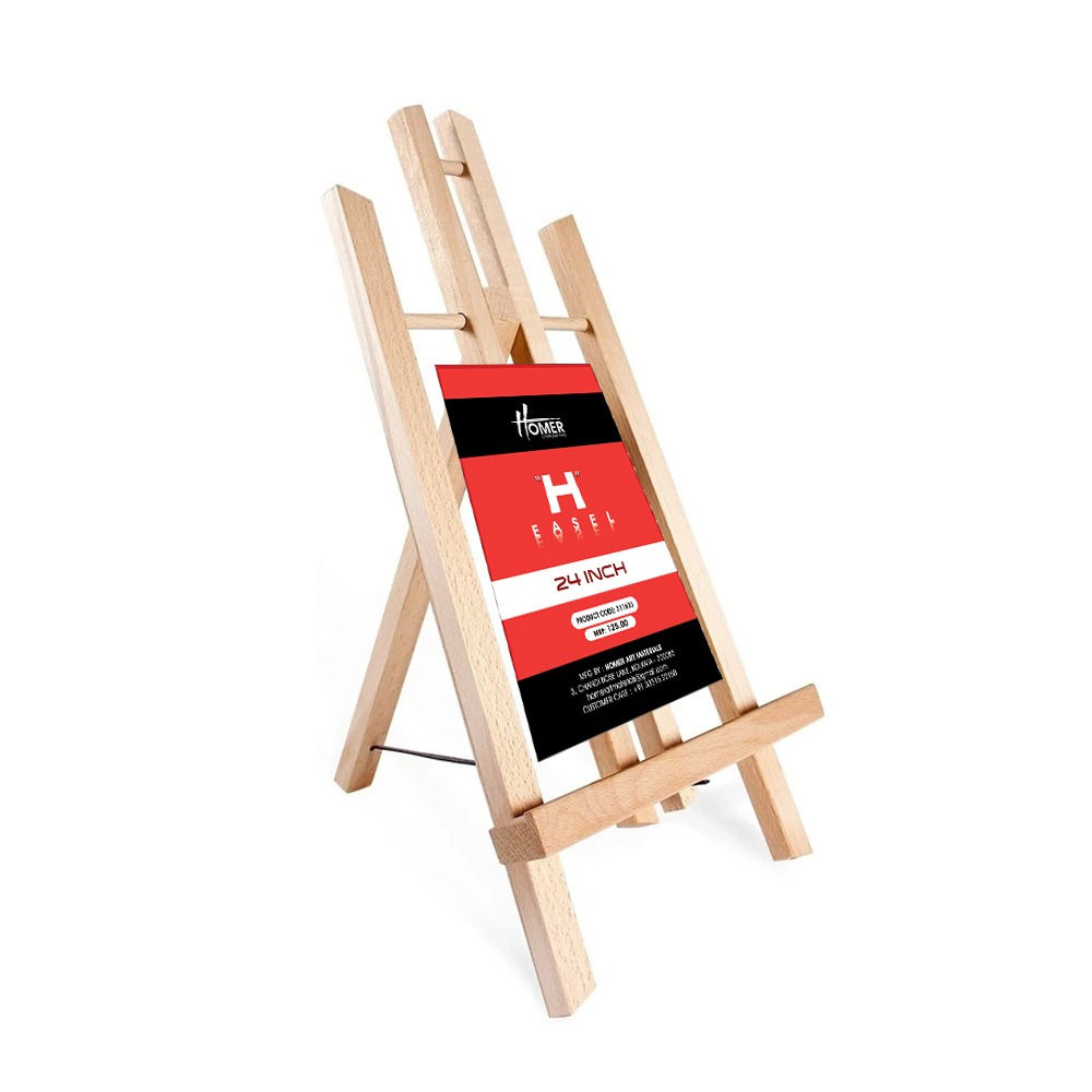 Wooden Tabletop "H" Frame Easel 24 Inch