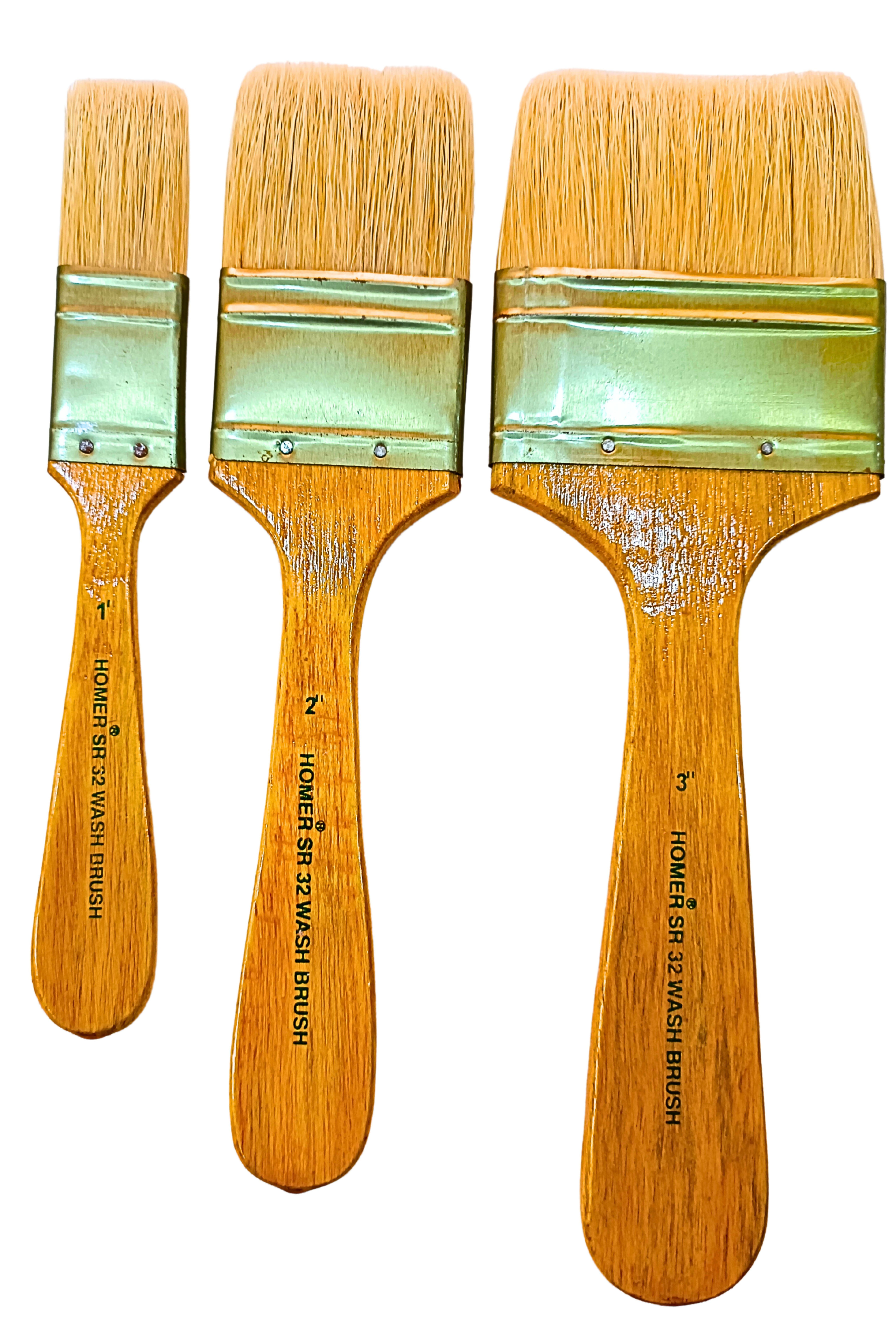 SR 32 Hog Hair Wash Brush Set of 3