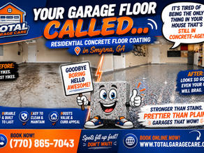 🏡 Is Your Garage Floor Embarrassing Your Garage Door? Consider Concrete Floor Coating