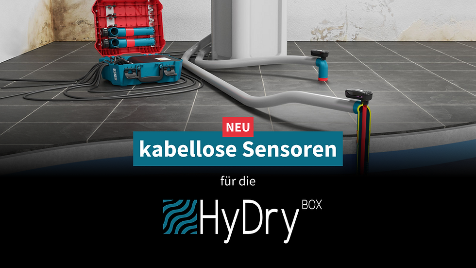 Kabellose Sensoren für die HyDry BOX!