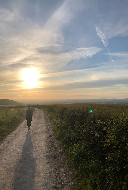 The South Downs sunset