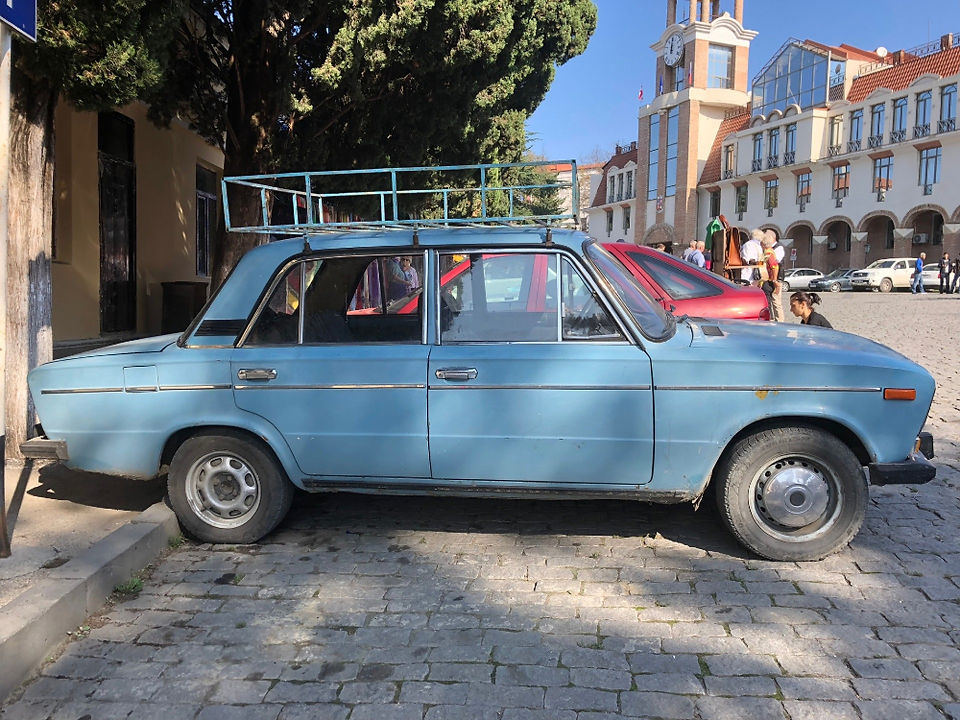 Vanlig bil i Georgien
