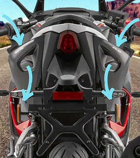 QJMOTOR SRK 125 R - A Paint schwarz-rot