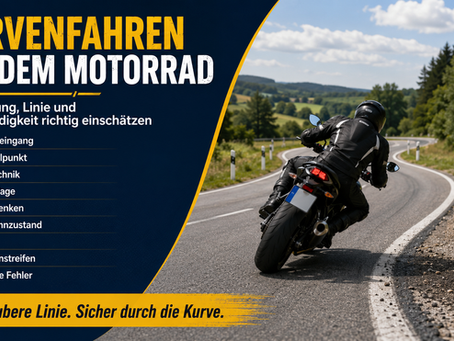 Kurvenfahren mit dem Motorrad: Blickführung, Linie und Geschwindigkeit richtig einschätzen