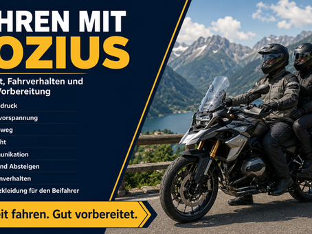 Fahren mit Sozius: Sicherheit, Fahrverhalten und richtige Vorbereitung