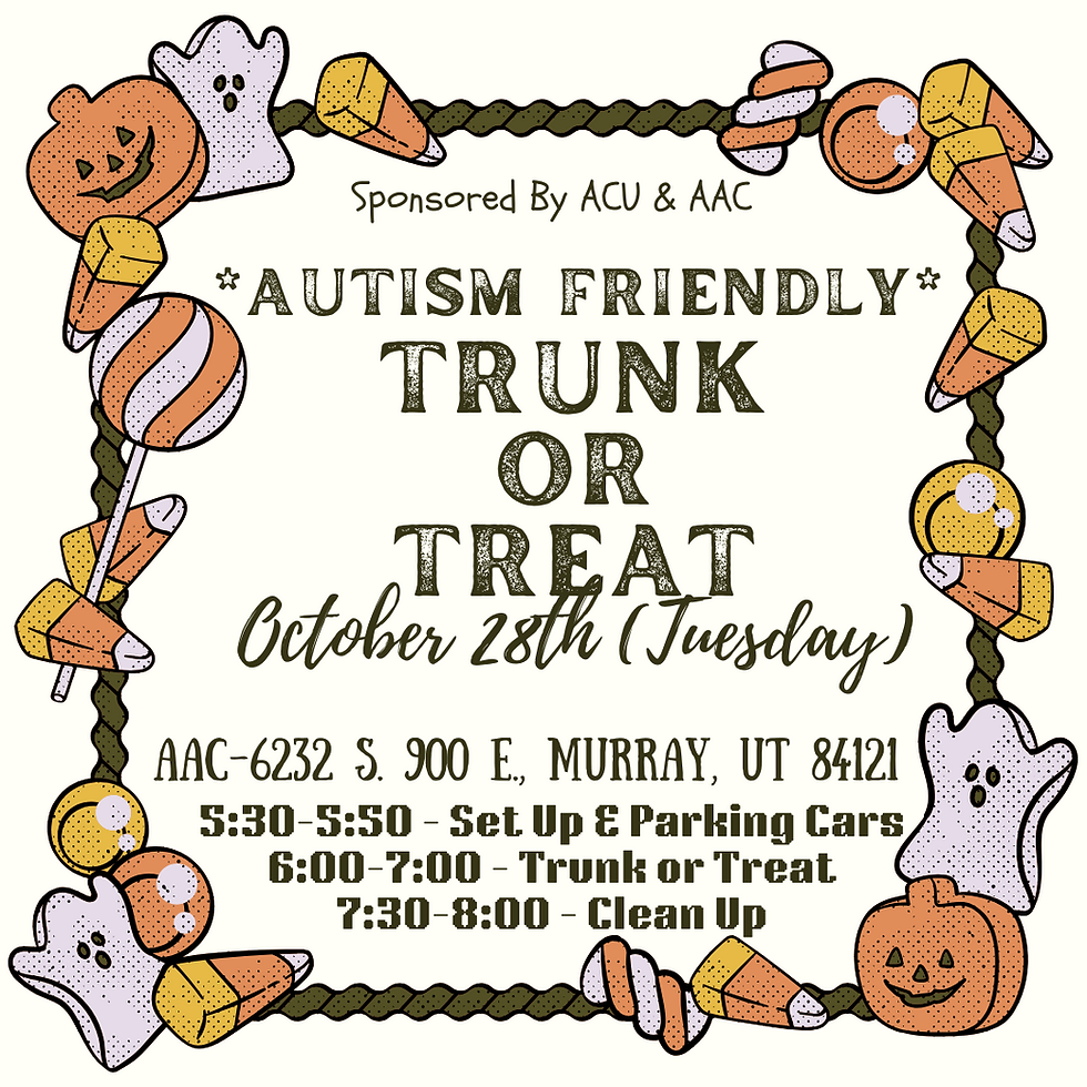 "Autism Friendly" Trunk Or Treat!
