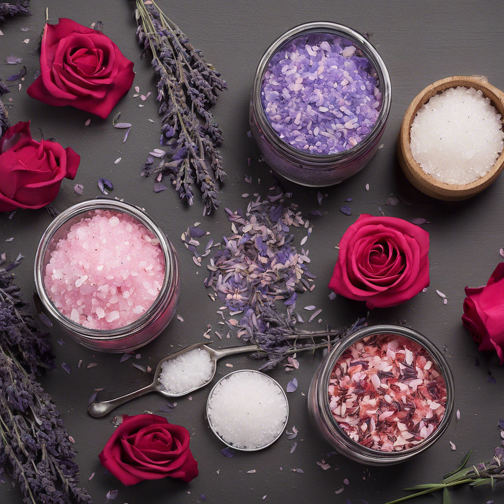 Thumbnail: Rose & Lavender Bath Salts - small jar