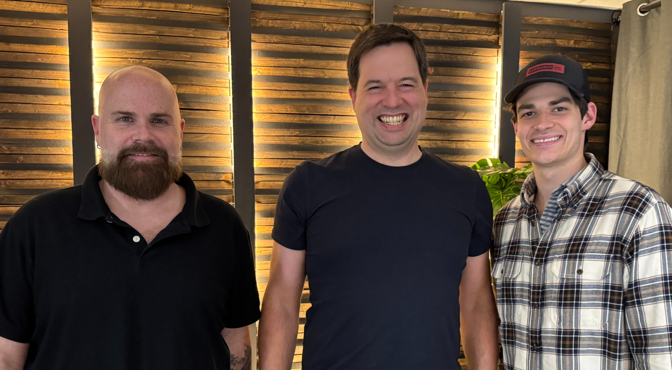 Clients recording podcasts and video content at Just Talk Studios in Bellevue, Washington!