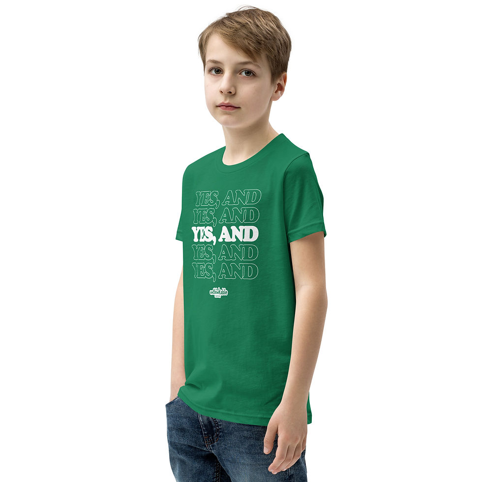 Thumbnail: Yes, And | Youth Short Sleeve T-Shirt
