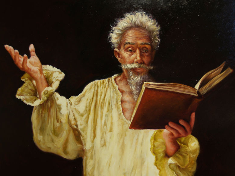Quijote oleo sobre tabla medidas 65x54 CONDES PIZARRO