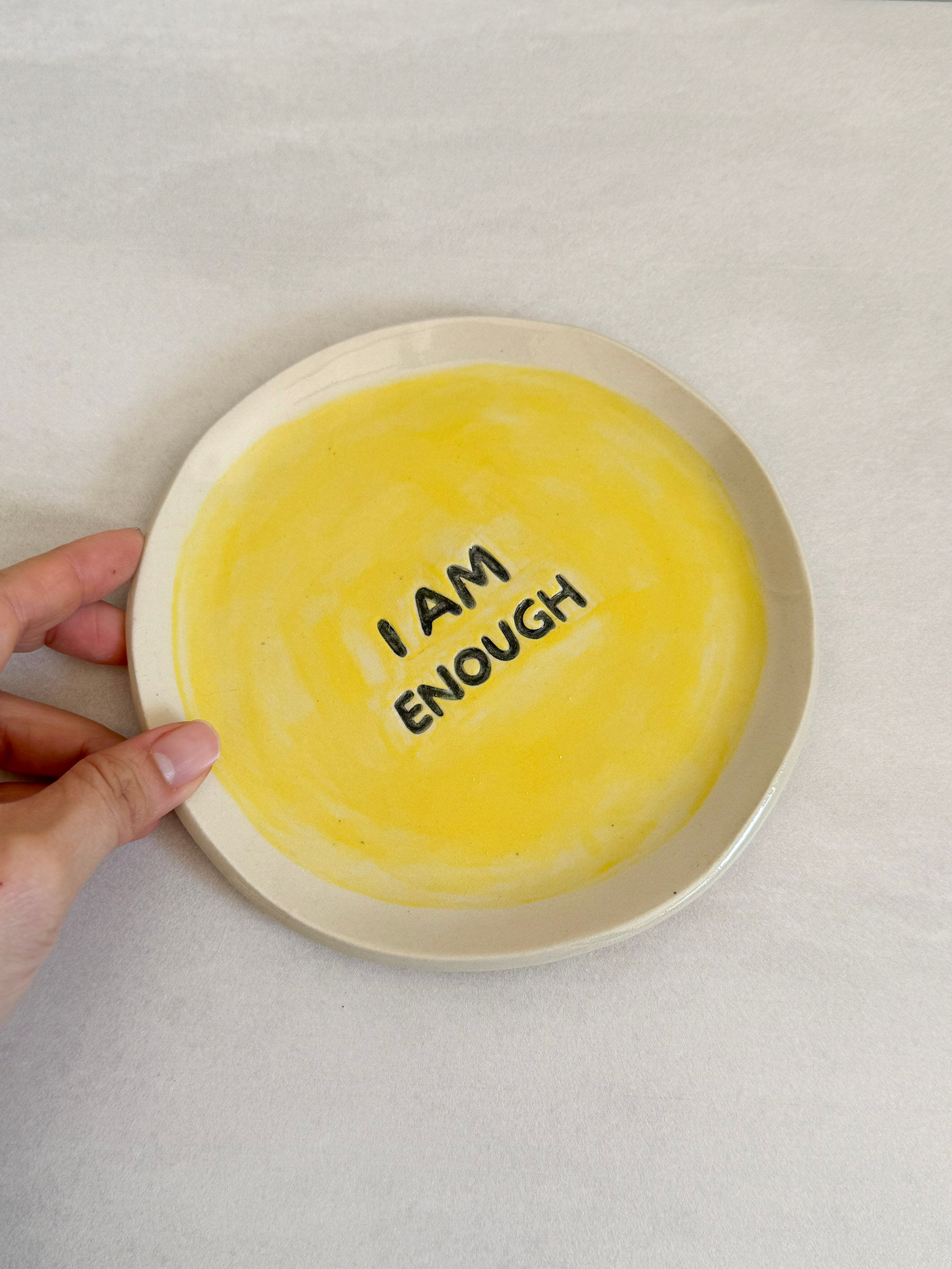 'I am enough' Plate