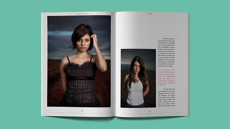 Magazine layout green