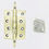 Thumbnail: L Brass Hinges Pogoda Tip 2BB 4" x 3" x 3mm AB 0170