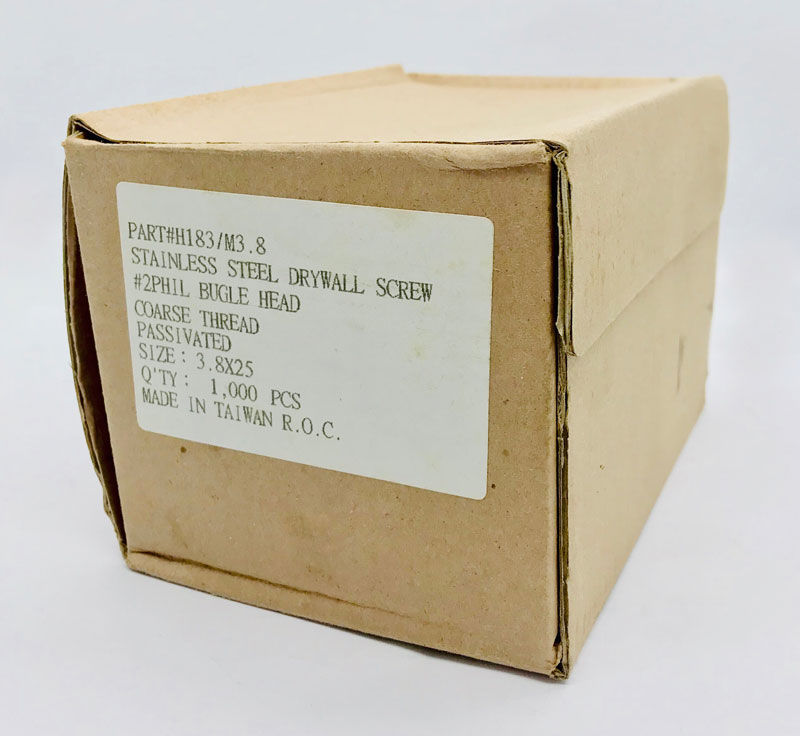 Thumbnail: H183/M3.8 Stainless Steel Drywall Screws 3.8 x 25mm SS 0161