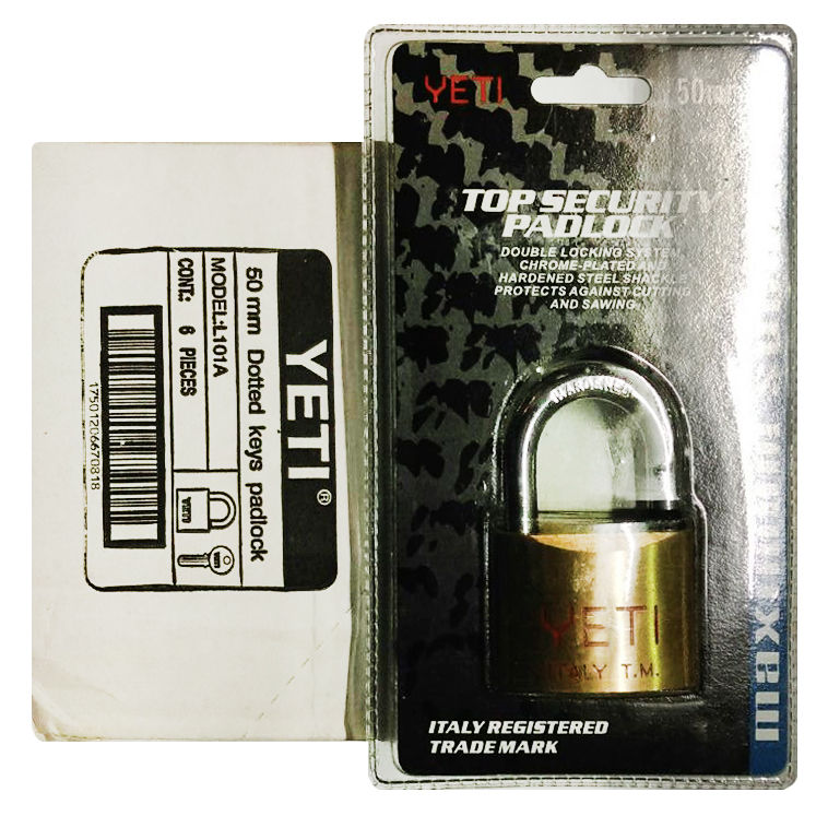 Thumbnail: Dotted Keys Padlock L101A Short 50 SB 0112