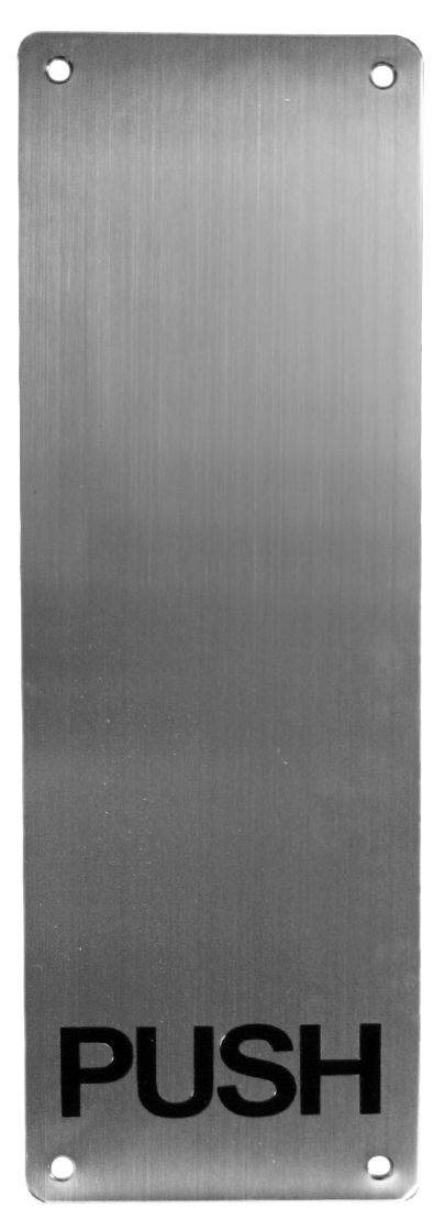 Push Plate without Handle SP006 300mm x 100mm x 1.5mm SS 0425
