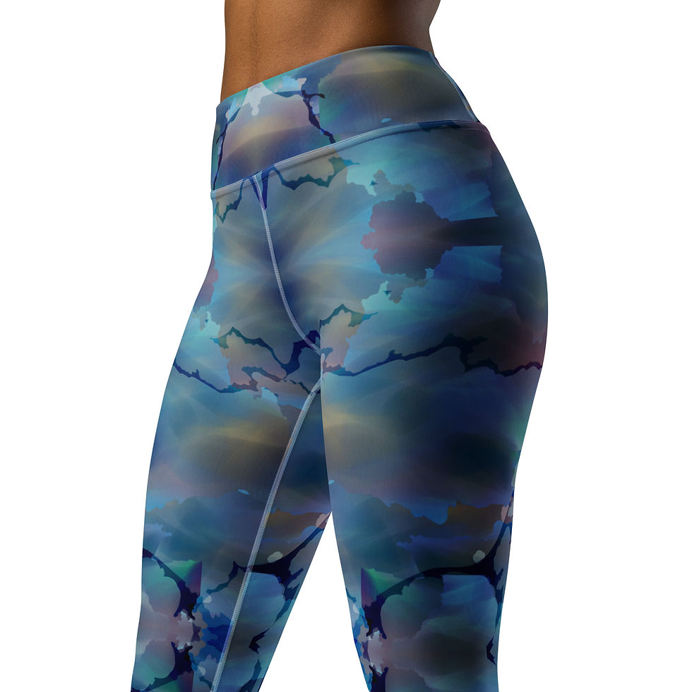 Thumbnail: Blue Abstract Leggings