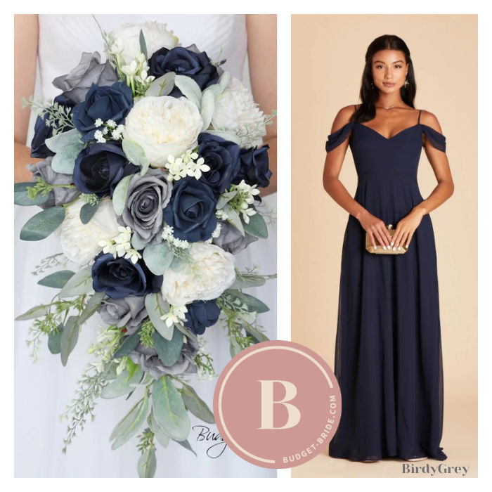 Navy Blue Wedding Flower Ideas