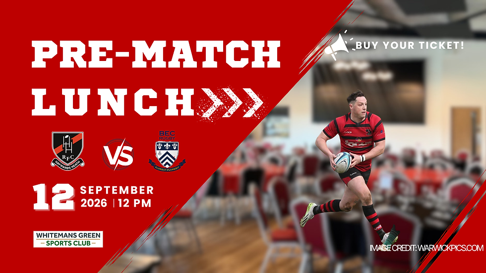HHRFC Pre-Game Lunch vs Bec Old Boys
