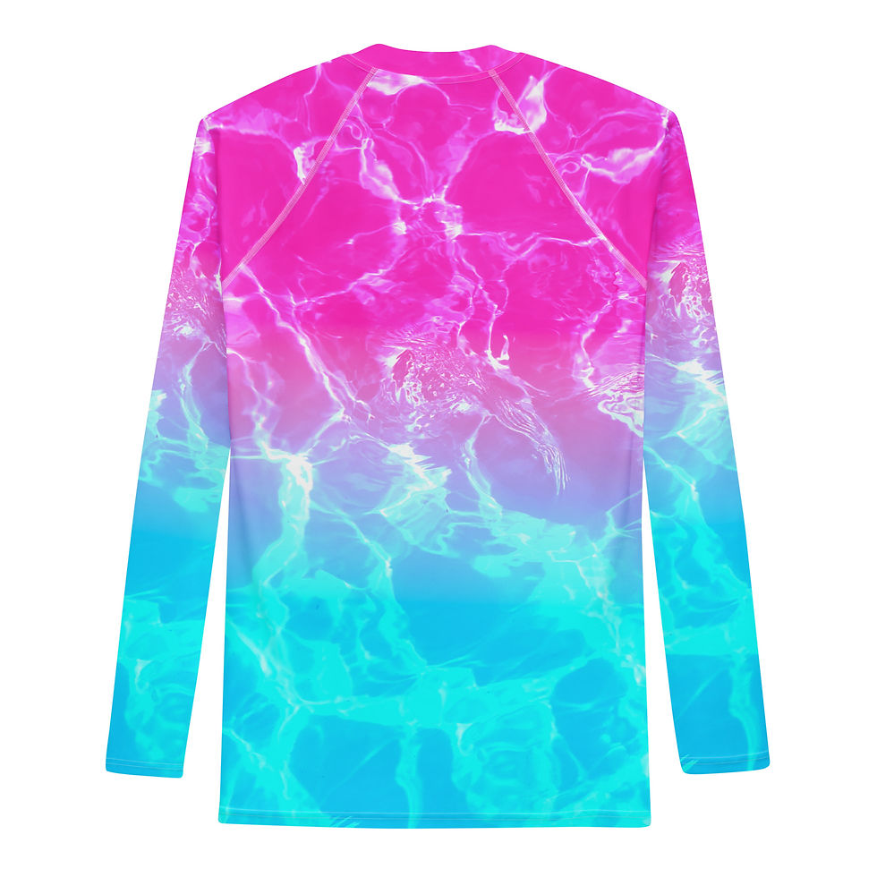 Back view of Miami scuba rash guard
