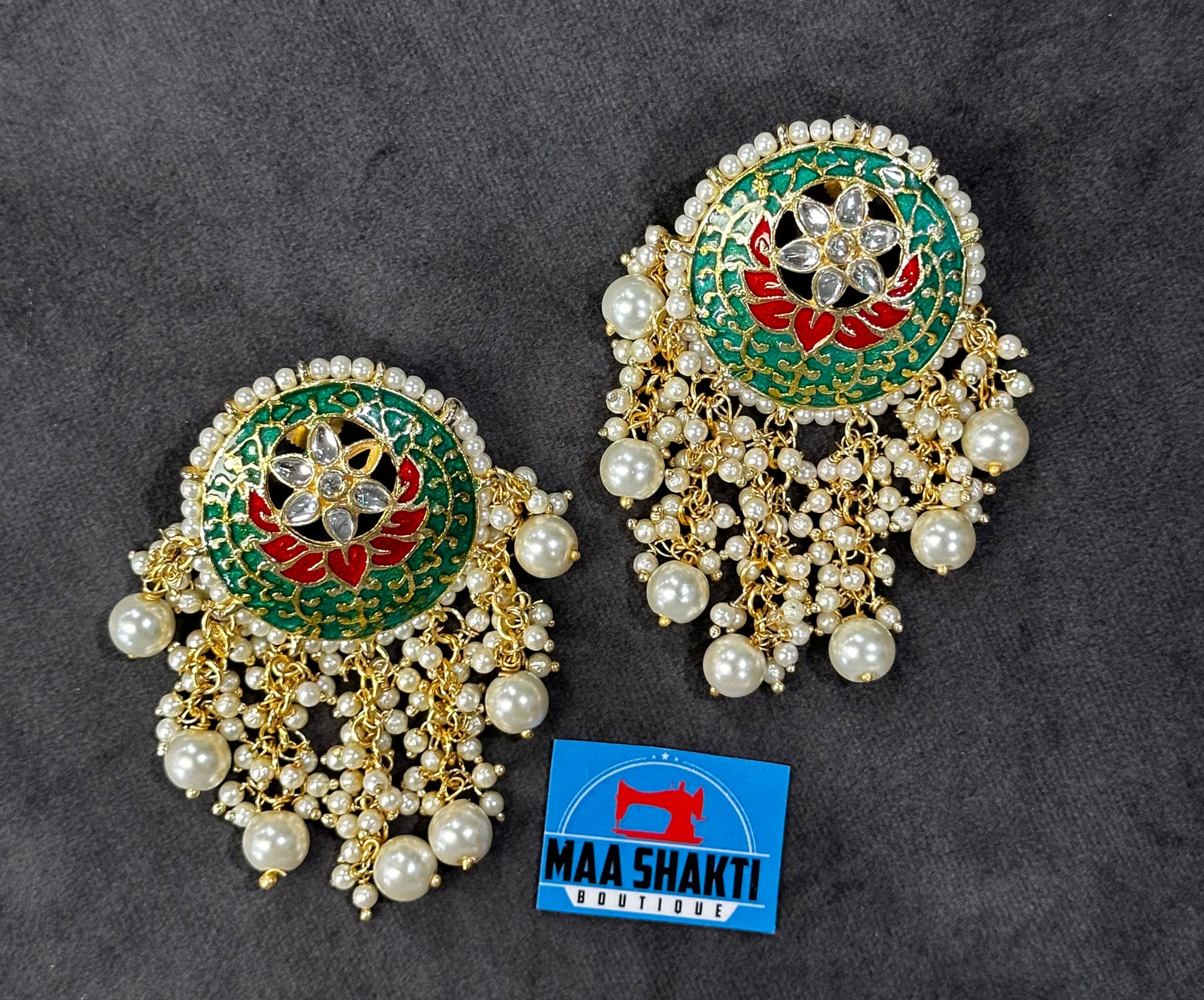 GreenRed Meena Earrings