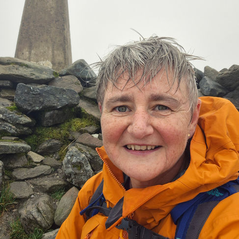 Wet but happy, nothing can dampen my love in the  mountains