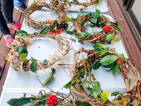 フィンランド風クリスマスリースづくり@細田ラボ―里山を歩いて感じて探究するエコツアー― -Making a Finnish Christmas Wreath @ Hosoda Lab ~Eco Tour to Walk and Feel and Explore Satoyama~-