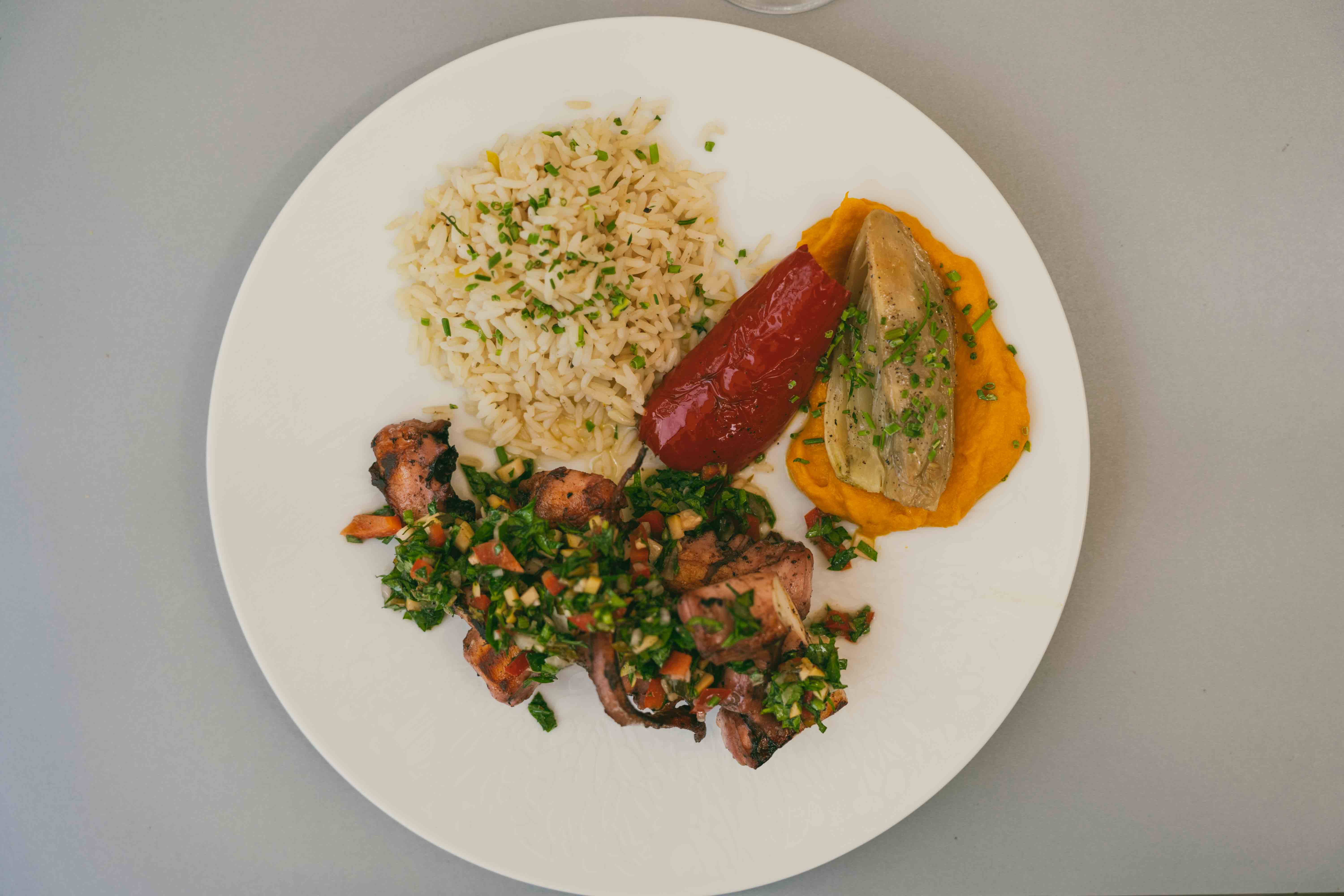 Arranged Food and Objects