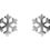 Thumbnail: Sterling Silver Snowflake Studs