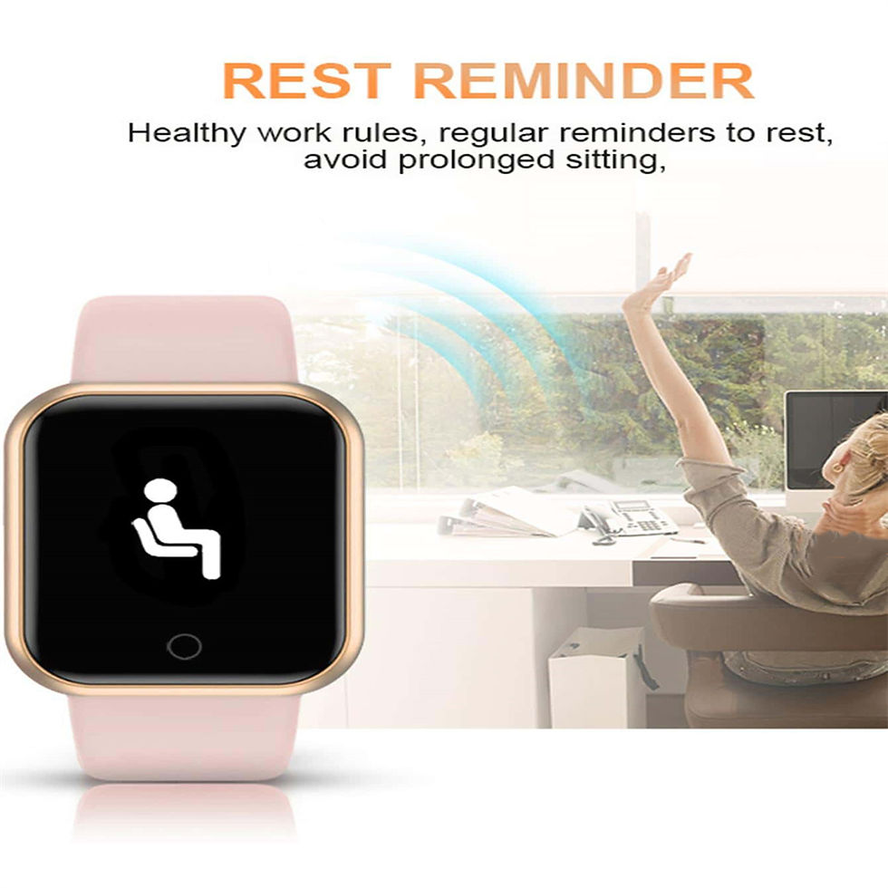 Thumbnail: Smart Watch For Women Men Wristwatch Bluetooth Connected Phone Player Music Fitn