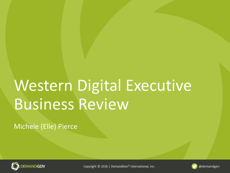 Western Digital Business Review Slide 1