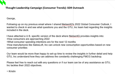 SDR Outreach