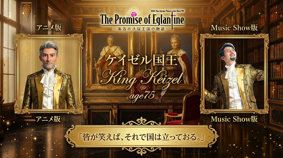 Firefly_Gemini Flash_1がアニメ版。2が実際ケイゼル写真 HPのキャラクター紹介にこの二つの写真をアニメ版、Music Show版として写真を紹介しつつ ケイゼ