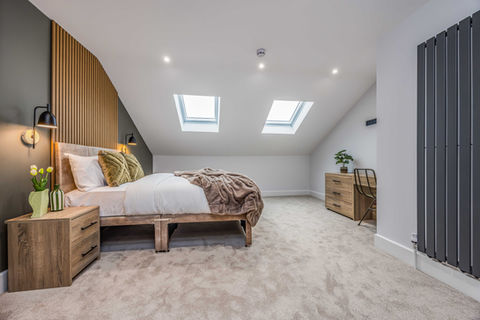 loft conversion bedroom in west sussex with luxury ensuite